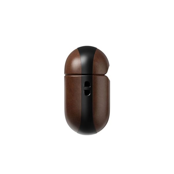 AirPods Pro 3 Etui - NOMAD - Moderne Horween Læder - Rustik Brun - Trådløs MagSafe Opladning - Full Grain Læder