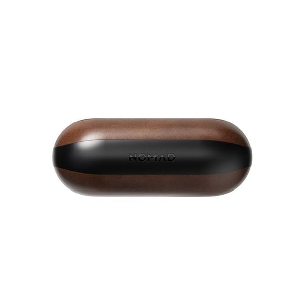 AirPods Pro 3 Etui - NOMAD - Moderne Horween Læder - Rustik Brun - Trådløs MagSafe Opladning - Full Grain Læder