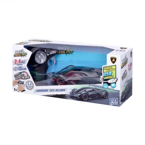 Kit Maisto - Lamborghini Terzo Millennio - 1:24 - Radiostyrd bil - Uppladdningsbar USB - 2.4G