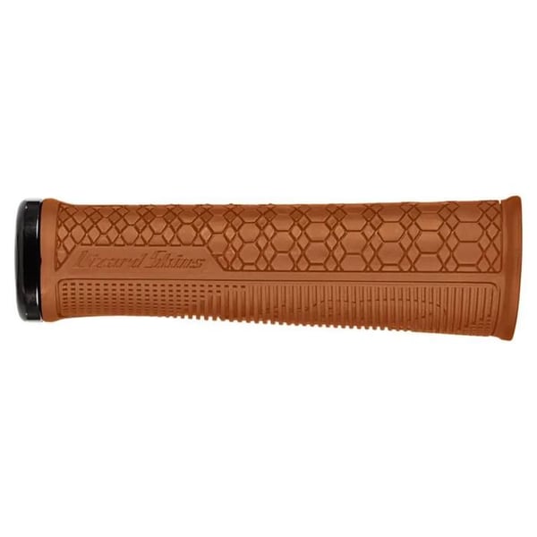 Cykelhantag - Lizard Skins - Gradient - Lock-On (ring) - Ergonomiska dämpande - 136 mm - Brun
