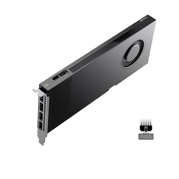Professionell grafikkort - PNY - NVIDIA RTX PRO 4000 - Blackwell - 24 Go GDDR7 - Ray tracing