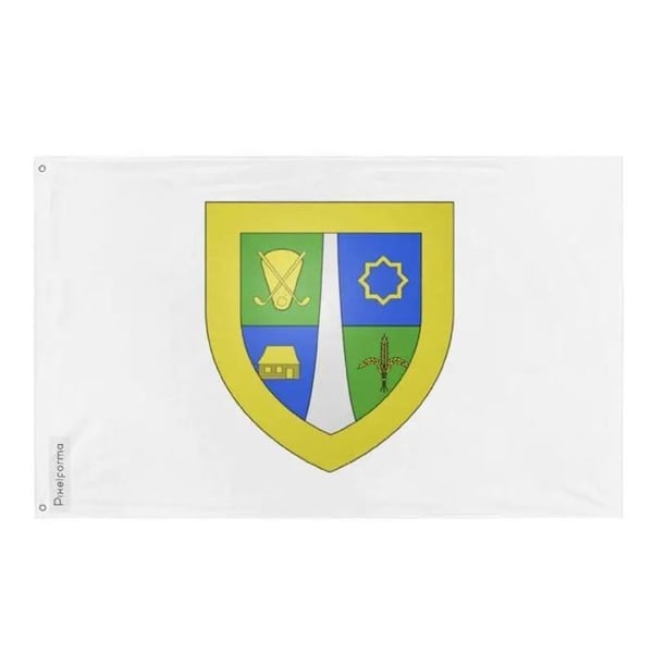 Boischatel-flagga – 60 x 90 cm – Hållbar polyester – 2 metallögon – Inomhus / Utomhus – Pixelforma