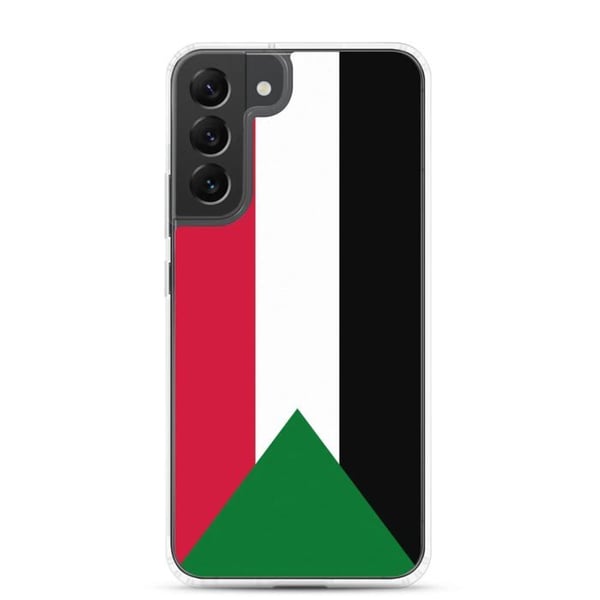 Mobilskydd – Sudanflagga – Kompatibel med Samsung Galaxy S10 – Mjuk fodral – Slitstark och stöttålig – Pixelforma