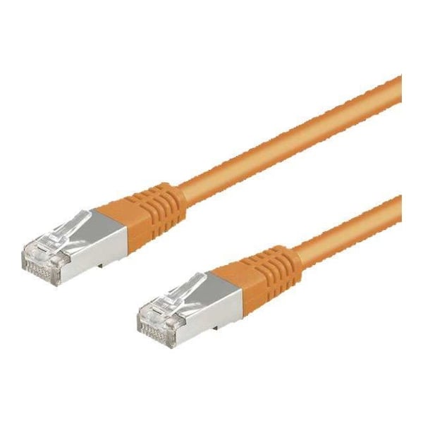 Nätverkskabel RJ-45 (H) till RJ-45 (H) 50 cm CAT 5e formad orange - GOOBAY