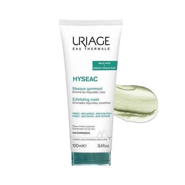 Exfolierande behandling - URIAGE - Hyséac Peelingmask - 100 ml - Blandad till fet hud - Rengörande