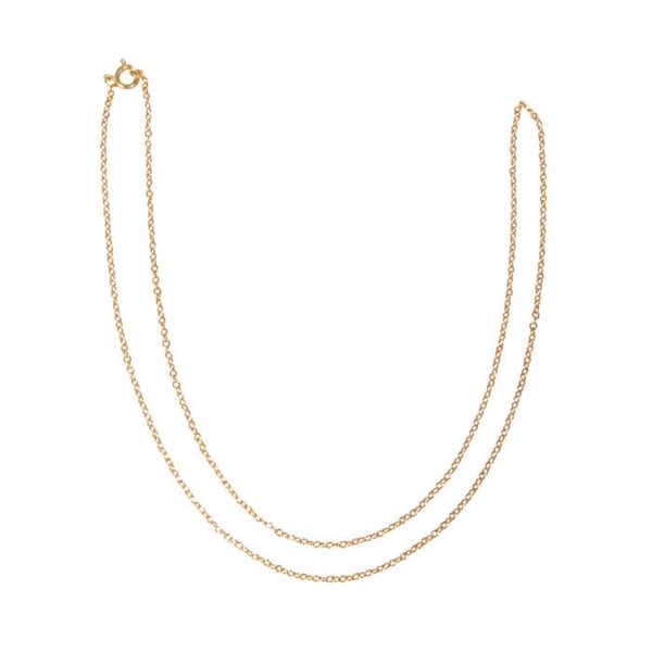 Länkkedja, guld, 60cm, 2x3mm, 1 st.