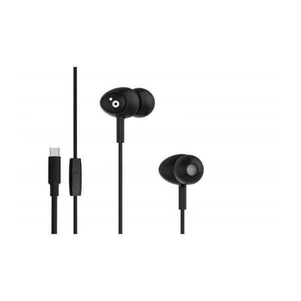 In-ear hörlurar - SUNSTECH - BEATC - USB Type-C - Svart - Inbyggd mikrofon