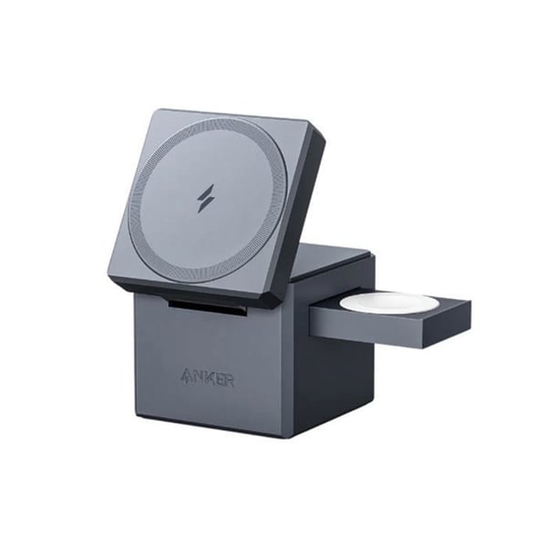 Laddstation - ANKER - Cube MagSafe - 3 i 1 - Trådlös laddning 15 W - Kompakt design