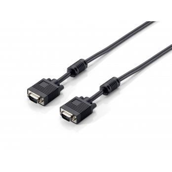 VGA-kabel - EQUIP - 10m - Svart - D-Sub-kontakt - Hane/Hane