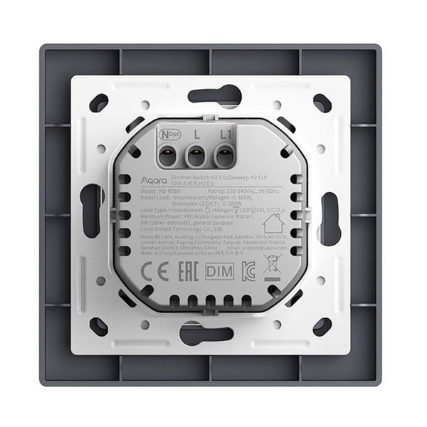Dimmerbrytare - AQARA - H2 EU - Zigbee - Thread - Intelligent Multifunktion