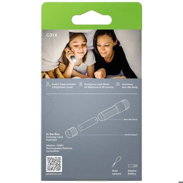 GP Discovery GPDISFLC31XBK479 GPDISFLC31XBK479 LED ficklampa med batteri 100 lm 7 h 64 g