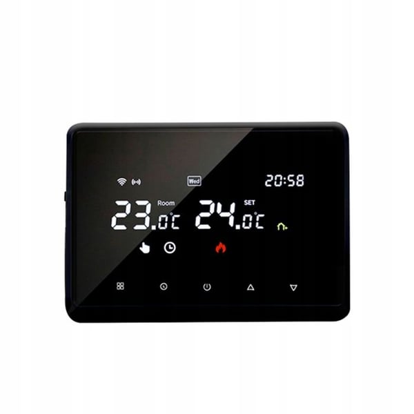 Termostat WiFi Intelligent - ARHATREYA - Röstkontroll - Veckoprogrammering - Vit
