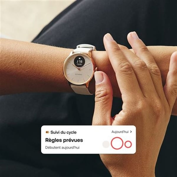 Smartklocka - WITHINGS - ScanWatch Light - Roséguld - 1,45" OLED - Batteritid 30 dagar