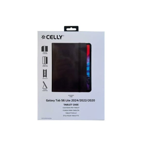 Celly Funda Negra för Samsung Galaxy Tab S6 LITE 2024/22/20