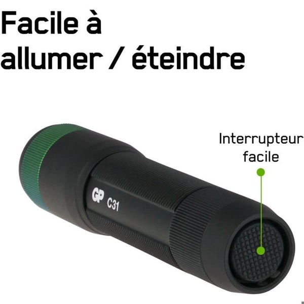 GP Discovery GPDISFLC31XBK479 GPDISFLC31XBK479 LED ficklampa med batteri 100 lm 7 h 64 g