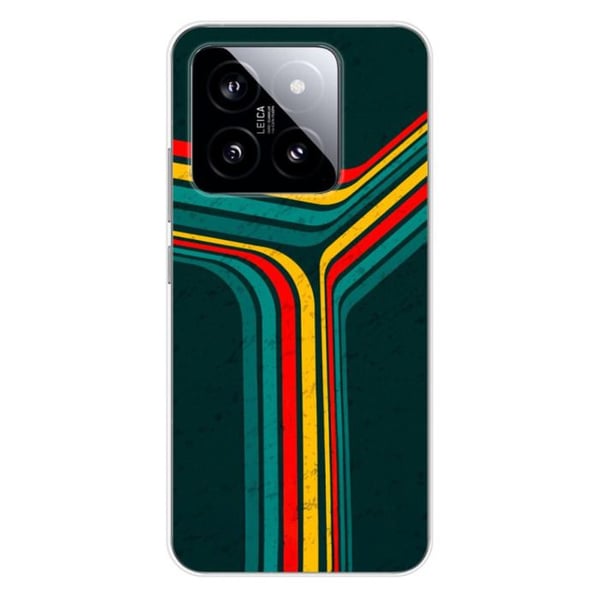 Siliconfodral - Kompatibel med Xiaomi 14 Pro - retrolinjers design