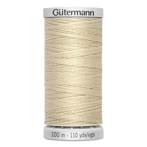 Fil extra stark 100 % polyester Gutermann, 5-pack spolar à 100 m - Att 414 - écru