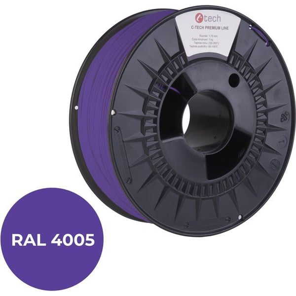 Filament - C-TECH - PREMIUM LINE - PETG - Blå-lilla RAL4005 - 1,75 mm - 1 kg