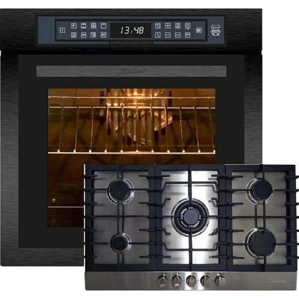 Fyra inbyggnadsugn - Kaiser - EH 6306 RS - 79 L - Självrengörande katalytisk - Gas 90 cm