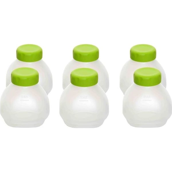 SEB Paket med 6 flaskor för yoghurt att dricka, Kompatibel med Delives och Multi Delices XF102000 apparater