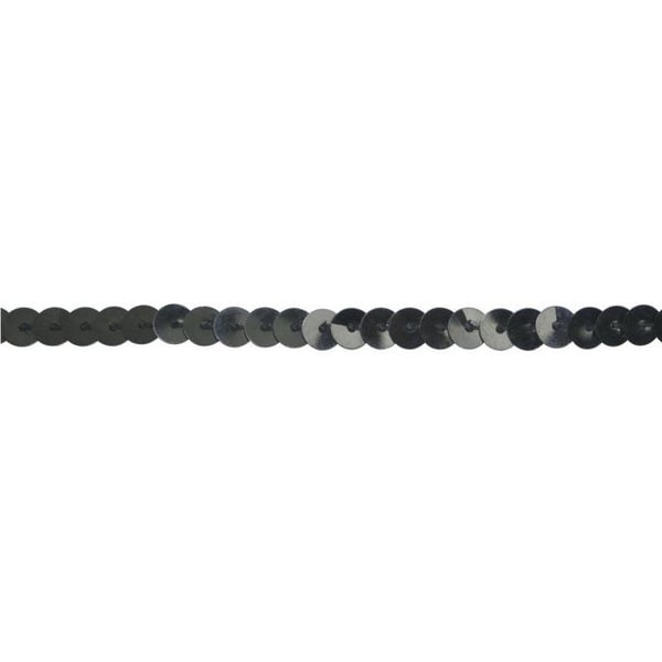 MégaCréa DIY - Paljetband Svart 1m