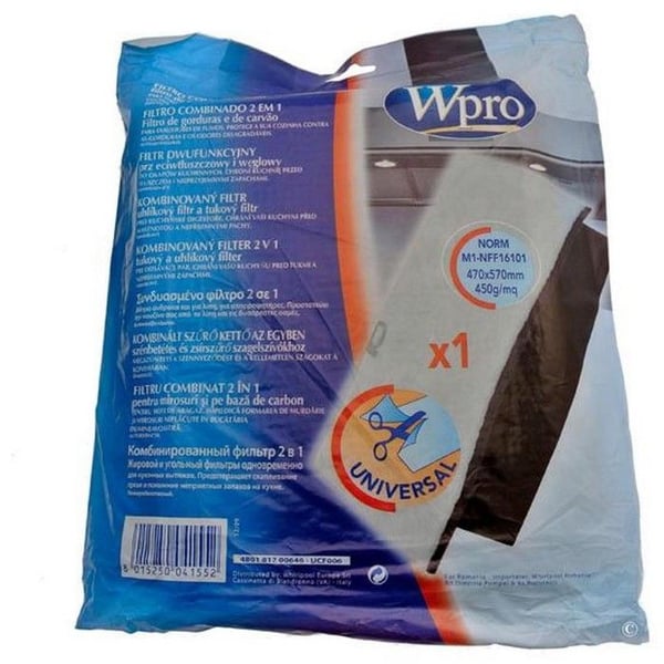 WPRO UNIVERSELL FILTER 2 I 1 470X970 MM - BVMPIECES