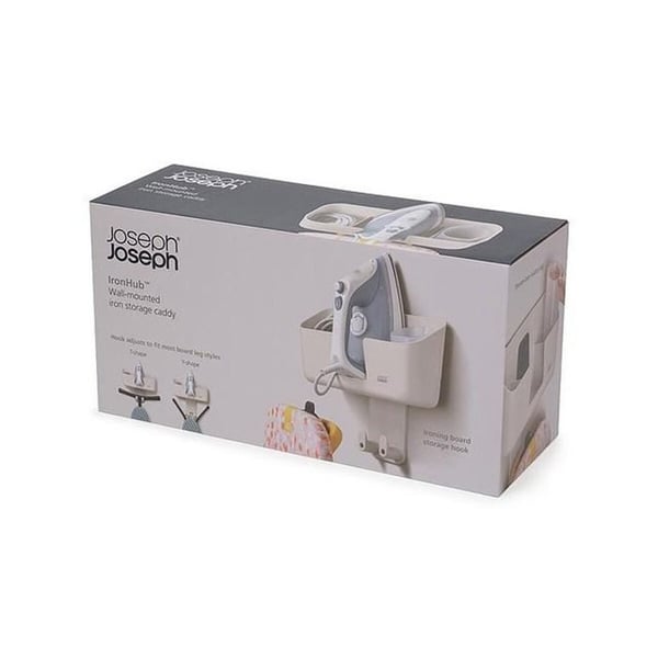 Accessoar för torktumlare Joseph Joseph IronHub Väggmonterad förvaringskorg för strykjärn med krok