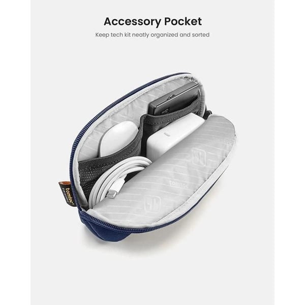 Laptopväska - TOMTOC - 14 MacBook Pro/Air - Mörkblå - Polyester - Unisex