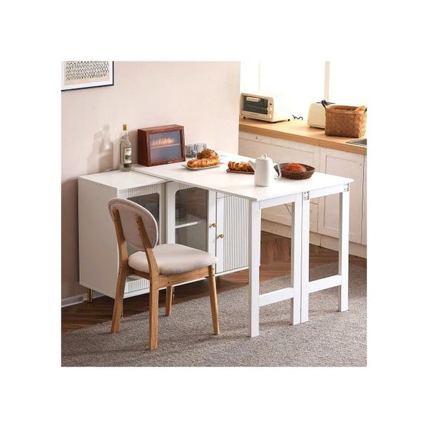 Moderne buffet - MUVOE - Hvid - Udvidelig - Moderne design - Fleksibel opbevaring
