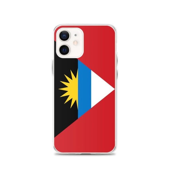 Mobilskal - PIXELFORMA - Antiguan och Barbudansk flagga - Kompatibel med iPhone 12 - Mjuk - Stötabsorberande