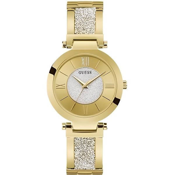 Damklocka - GUESS - AURORA - Guld - 37mm - Kvarts - Lätt vattentät