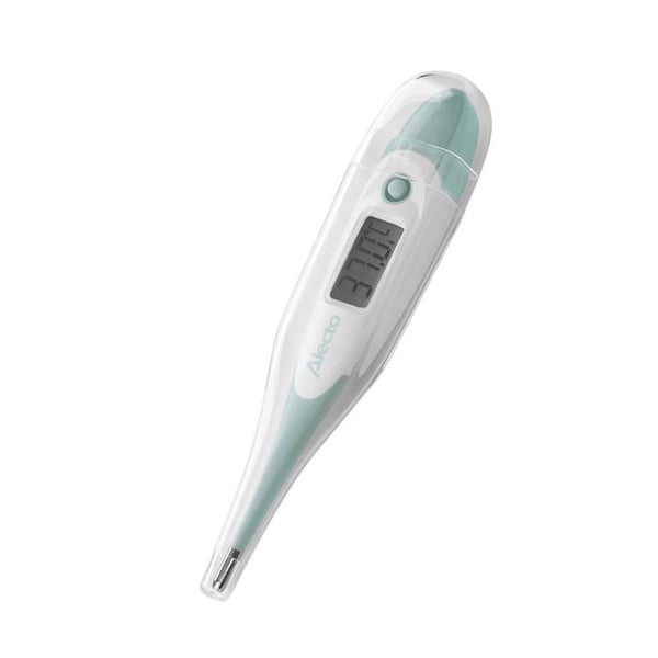 Digital termometer med flexibel spets, minne och feberlarm Alecto Grön