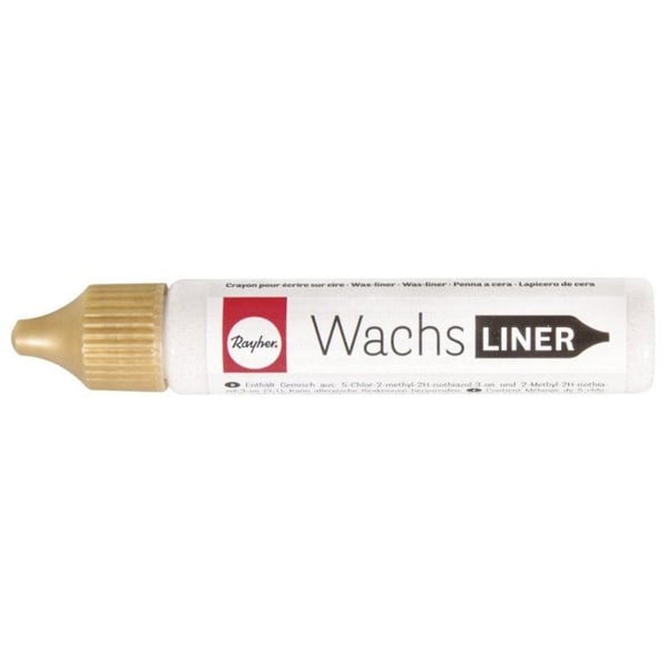 Glittrig krita för vax, flaska 30ml, glittrig guld