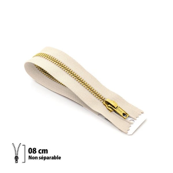 Dragkedja Z14 - mässing Ickesekrerbar 6mm - 8 cm - 7114410008 Dragkedja Z14 - mässing Ickesekrerbar 6mm - 8 cm - 7114410008