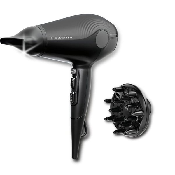 Rowenta Ultra Silence CV6430 Hårtørrer Sort 1800W Ionisk 2 Hastigheder 3 Temperaturniveauer