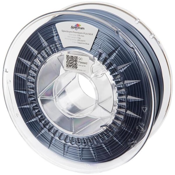 Filament - FILAMENT - Spectrum Silk PLA - 1,75 mm - Blå Safir - 1 kg