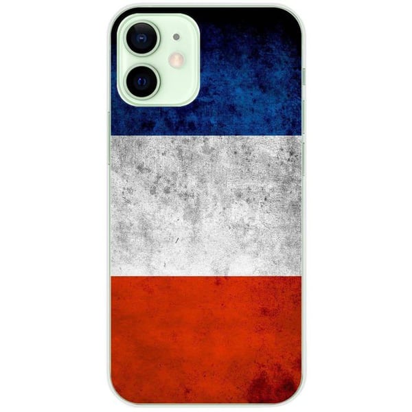 Siliconfodral kompatibelt med iPhone 12 Mini - Frankrikes flagga