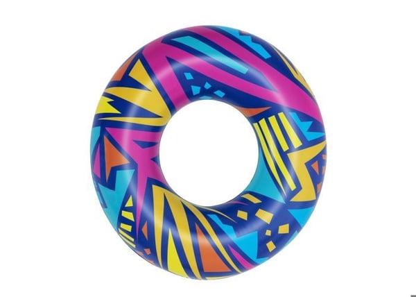 Uppblåsbar pool - BESTWAY - Retro 107 cm - Robust vinyl - Vit - Utomhus