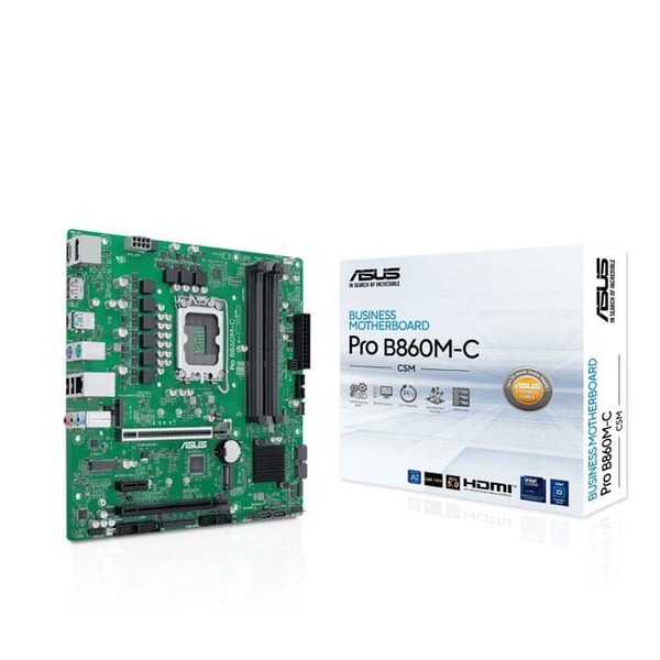 Moderkort - ASUS - Pro B860M-C-CSM - PCIe 5.0 - DDR5 - SafeSlot