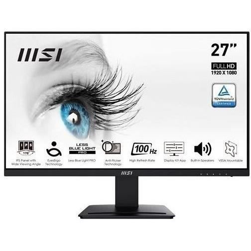 Skärm PC - MSI - 27" - FHD - 100Hz - IPS-panel - 1ms - PRO MP273A
