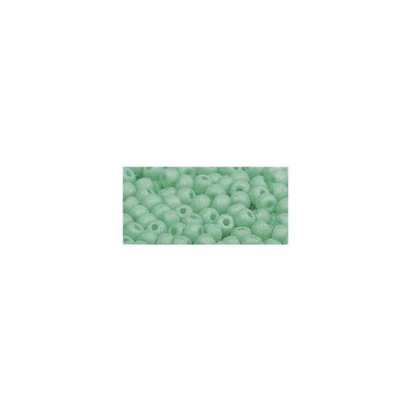 Rocaillespärlor - Glas - Mint - 4mm - 120 stycken - Matt effekt