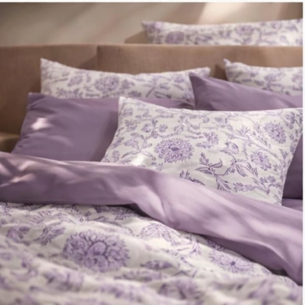 kopi av Pack komplett överkastset med vändbar "Vanessa" 6 delar för säng 180 x 200 "King Size" Salma Lavendel - -