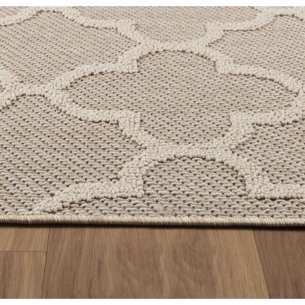 Matta Balkong Kök Terrasser Utomhus Inomhus skandinavisk design Beige (Dimension: 200x290 cm)