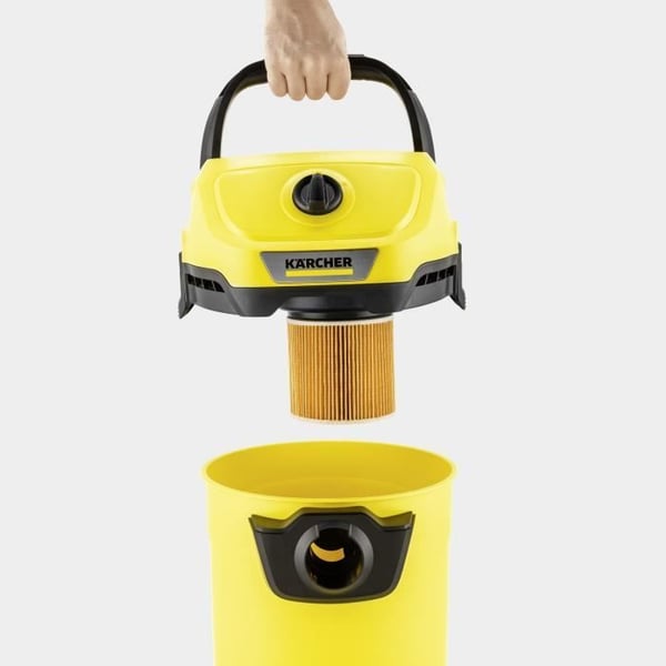 KARCHER WD3-18 V-17/20 sladdlös våt- och torrdammsugare - Gul och svart - Plast - (utan batteri eller laddare)