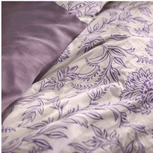 kopi av Pack komplett överkastset med vändbar "Vanessa" 6 delar för säng 180 x 200 "King Size" Salma Lavendel - -