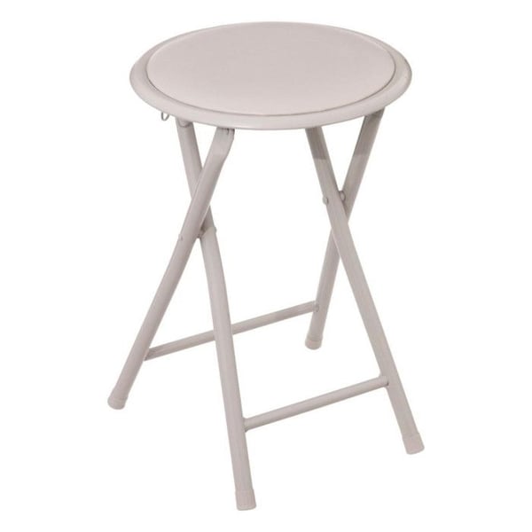 Atmosphera "Elisa" PVC hopfällbar pall - Beige - Paket om 1