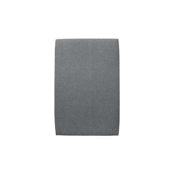 Sänggavel Klädd Grå Antracit L 90 cm - Djup 10 cm vadderad - Design sänggavel i massivt trä