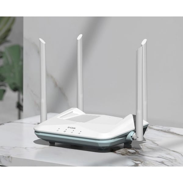 Router - D-Link - AX1500 - Wi-Fi 6 - Dualband (2,4 GHz / 5 GHz) - 4 Gigabit Ethernet-portar