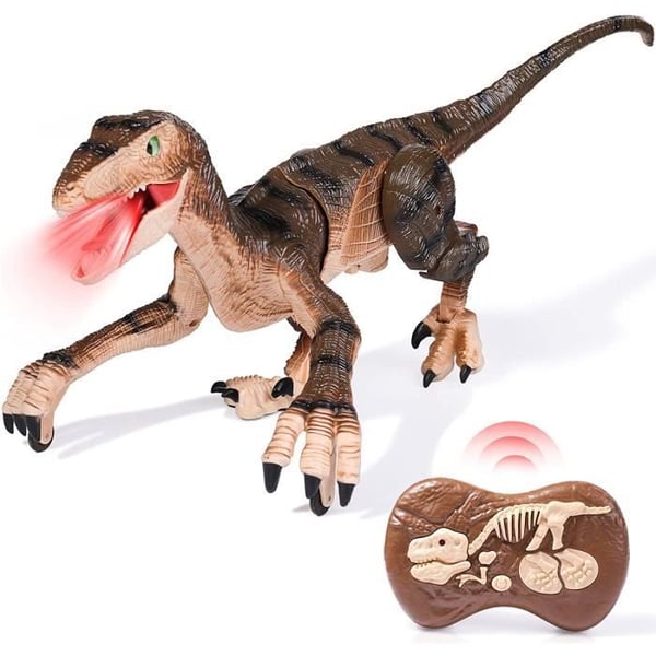 Leksak - ZGEER - Velociraptor - LED-ljus - Realistiska rörelser - Atmosfärljud