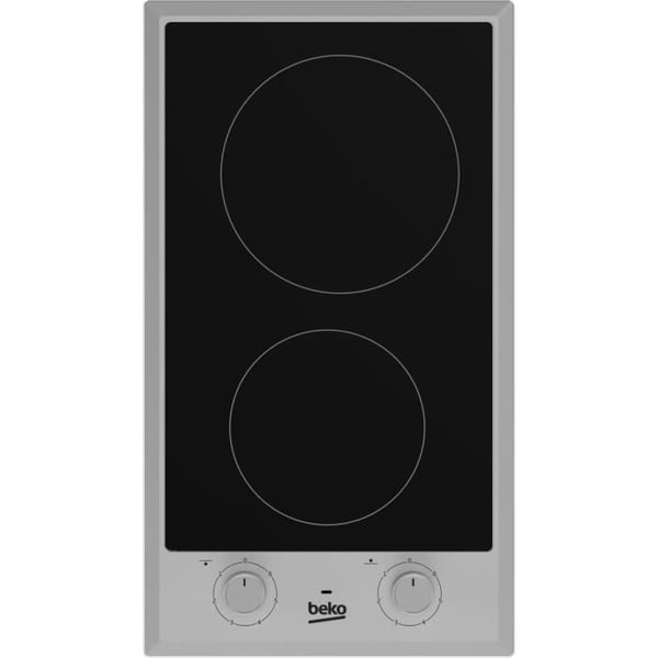 BEKO HDCC32200X keramikhäll - 2 brännare - Touchkontroller - Modulområde - Svart